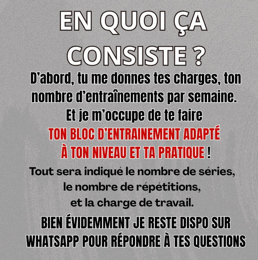 PROGRAMMATION PERSONNALISÉ