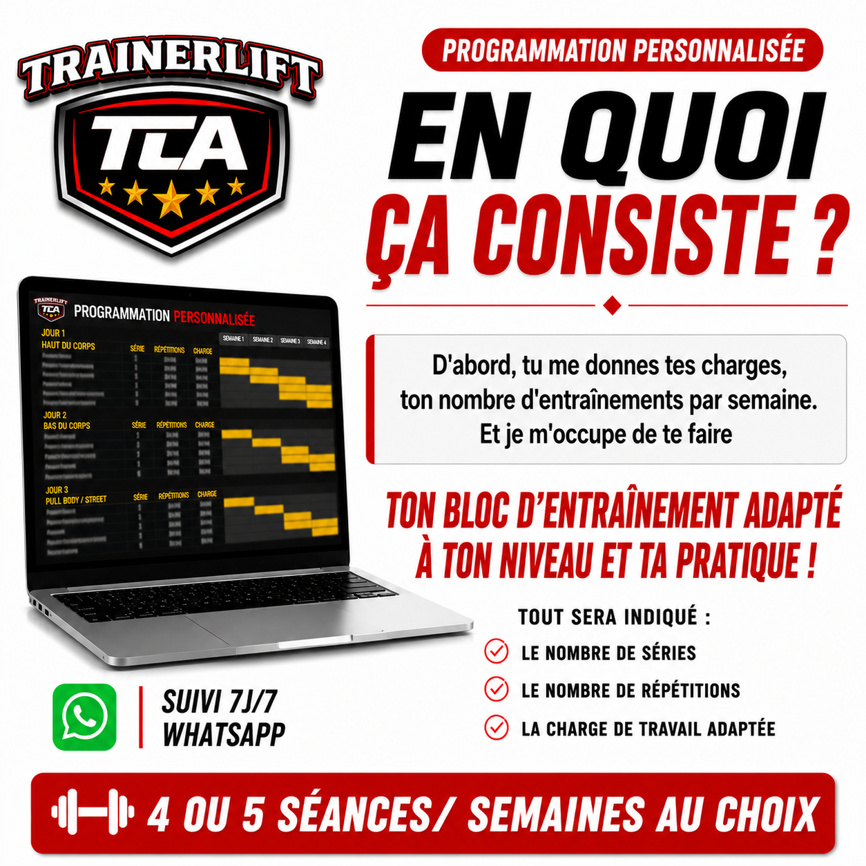 PROGRAMMATION PERSONNALISÉE